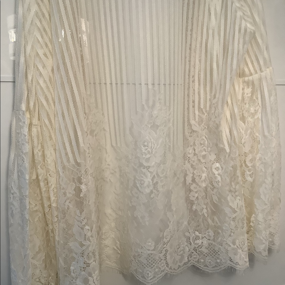 Lace open shirt